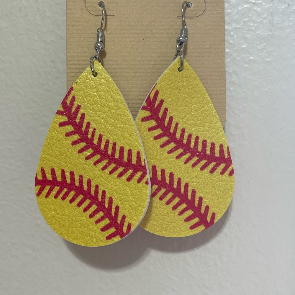 ❤️JUST IN! Softball Teardrop Earrings